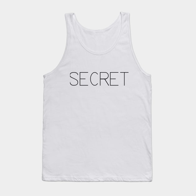 Secret Logo Tank Top by GPY_Industries